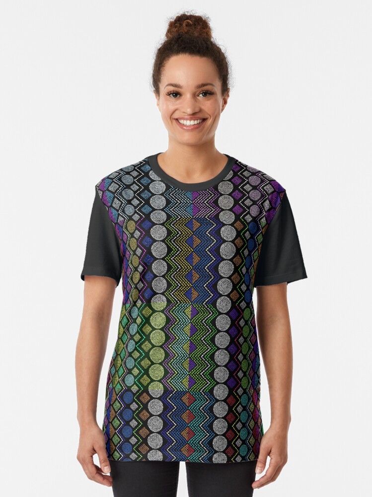 Alternate view of Ethnic African Motif 9 Graphic T-Shirt