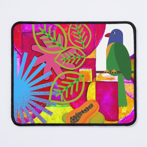 Item preview, DOODLE-BIRD CONTEMPLATES PAPAYA designed and sold by EllieMonroe.