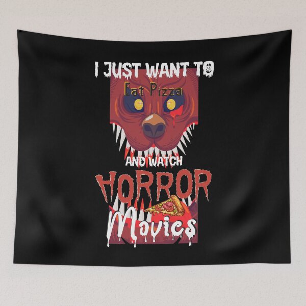 Item preview, I Just Want To Eat Pizza And Watch Horror Movies! - I Just Want To Eat Pizza And Watch Horror Movies- Eat Pizza and Play Games designed and sold by SoffyLee586.