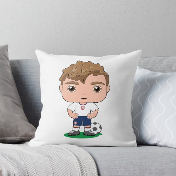Item preview, Cute soccer boy player design in blue white kit designed and sold by essjaydesigns.