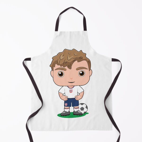 Item preview, Cute soccer boy player design in blue white kit designed and sold by essjaydesigns.