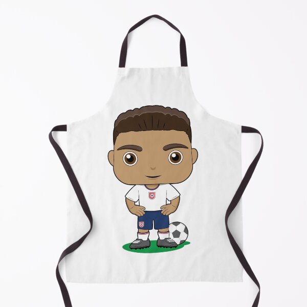 Item preview, Cute soccer boy player design in blue white kit designed and sold by essjaydesigns.