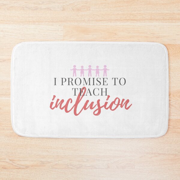 Item preview, I Promise To Teach Inclusion Pink Stick People- Back to School, For Teacher, Teacher Gifts designed and sold by Teetee94.