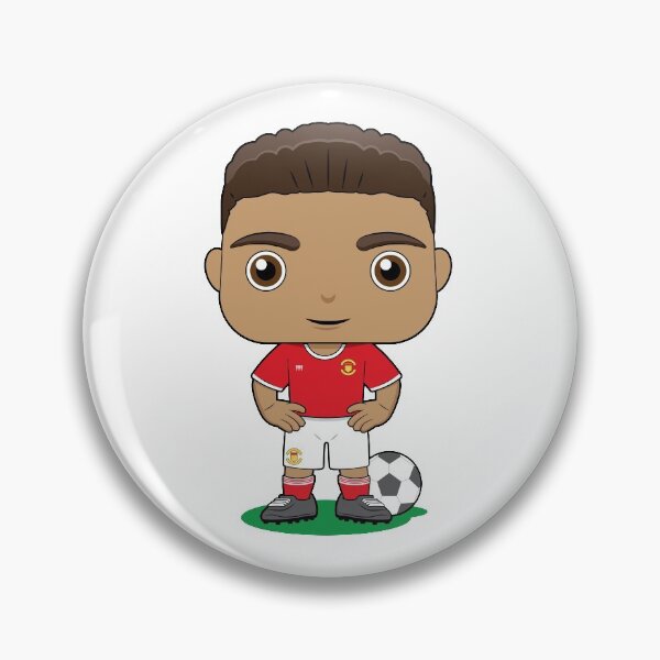Item preview, Cute soccer boy player design in red kit designed and sold by essjaydesigns.