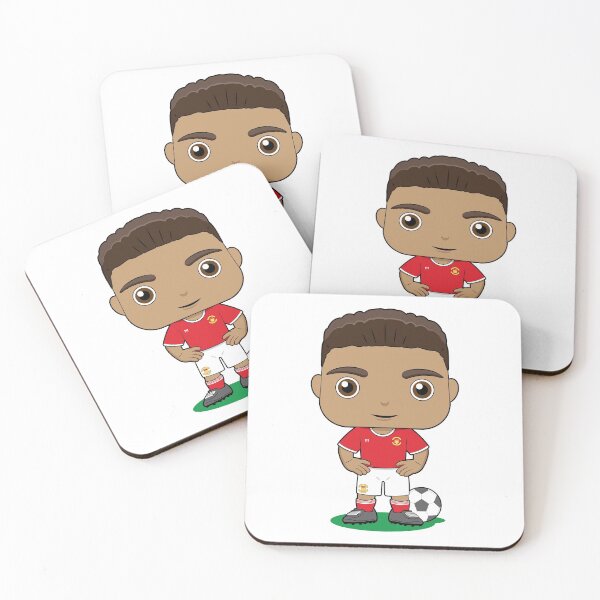 Item preview, Cute soccer boy player design in red kit designed and sold by essjaydesigns.