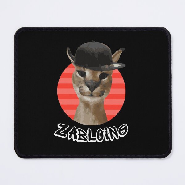 Item preview, Zabloing Big Floppa Caracal - Black designed and sold by EM IONS.