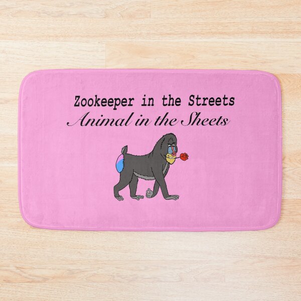Item preview, Zookeeper in the Streets, Animal in the Sheets: Mandrill - pink designed and sold by EcoElsa.