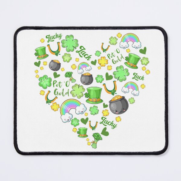Item preview, St. Patricks Day Kawaii Heart designed and sold by karspaul.