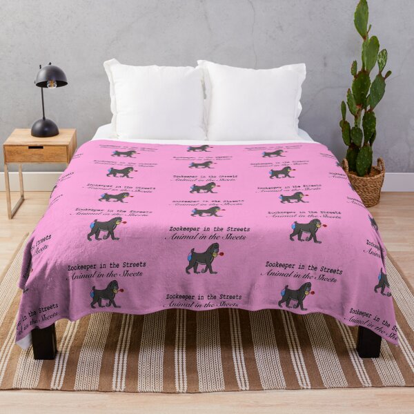 Item preview, Zookeeper in the Streets, Animal in the Sheets: Mandrill - pink designed and sold by EcoElsa.