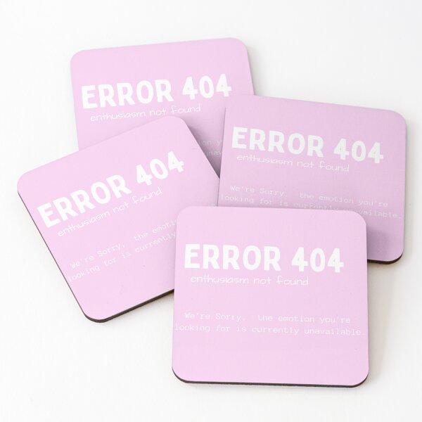 Item preview, error 404 enthusiasm not found designed and sold by LilyRose2021.