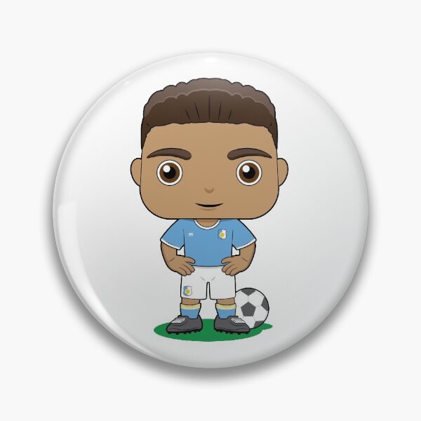 Item preview, Cute soccer boy player design in sky blue kit designed and sold by essjaydesigns.