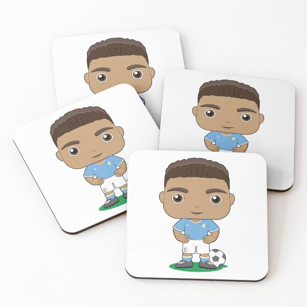 Item preview, Cute soccer boy player design in sky blue kit designed and sold by essjaydesigns.