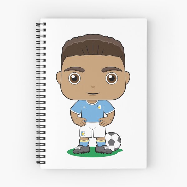 Item preview, Cute soccer boy player design in sky blue kit designed and sold by essjaydesigns.