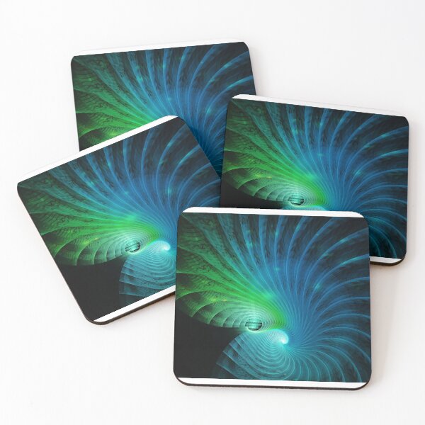Item preview, Copy of Abstract digital illustration of colorful, vivid spiraling light waves  designed and sold by siwabudda.