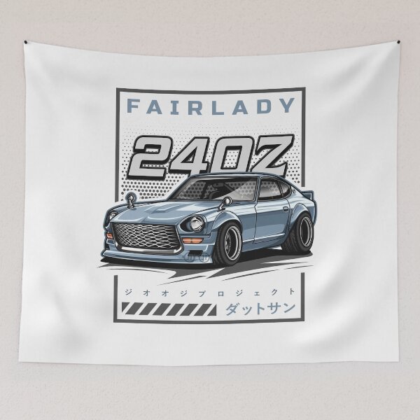 Item preview, Vintage Car Fairlady 240Z (Grey Blue) designed and sold by JioojiProject.