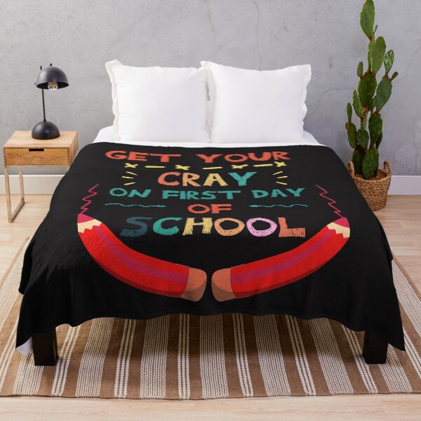 Item preview,  Get your cray on first day of school /Back To School / funny teacher quote/1st Day of School / teacher gift /student/crayon designed and sold by POSITIVEHL HL.