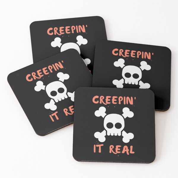 Item preview, Halloween Creepin it Real - Funny Halloween Pun / Joke - Scary designed and sold by Teez-Me.