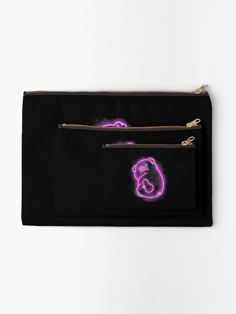 Neon pig  Zipper Pouch