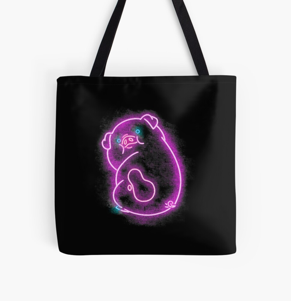Neon pig  Zipper Pouch
