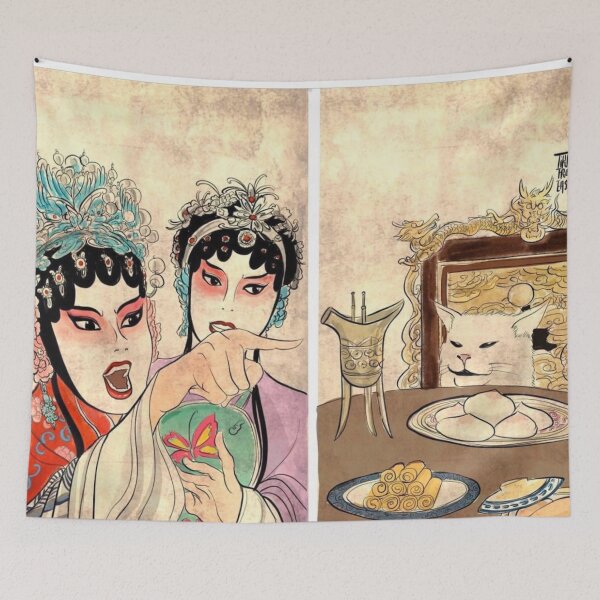 Item preview, Woman Yelling At Cat Meme (Chinese Version) designed and sold by MrAynh09.