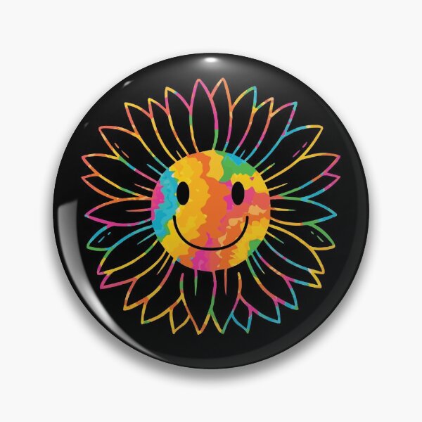 Artikelvorschau, Tie Dye Sunflower Smiley Emoticon Retro Happy Sunflower Gear entworfen und verkauft von DynamicDesign.