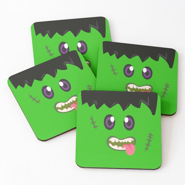 Item preview, Frankenstein Face designed and sold by Midnight Sky Sundry.
