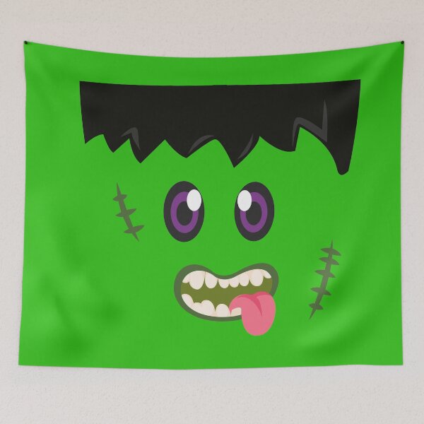 Item preview, Frankenstein Face designed and sold by Midnight Sky Sundry.