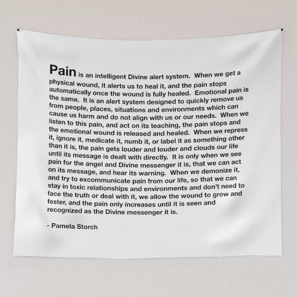 Item preview, Pain is a Divine Messenger Quote designed and sold by Pamela Storch.
