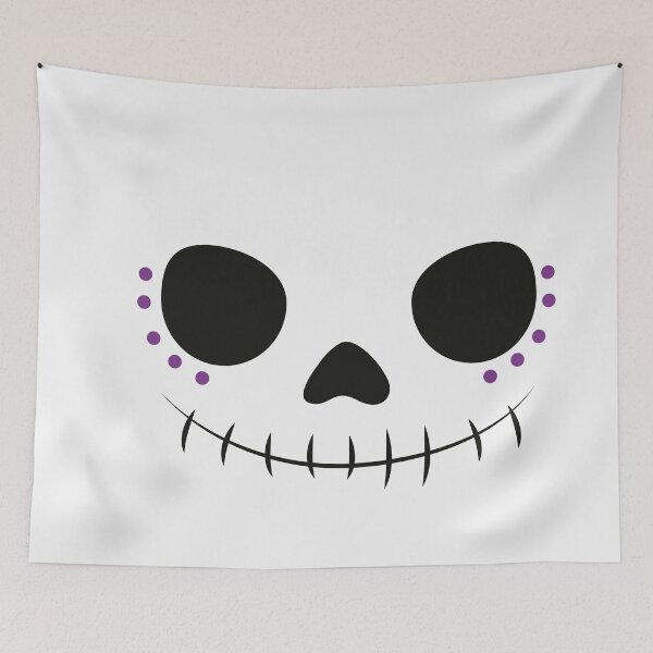 Item preview, Skull Face designed and sold by Midnight Sky Sundry.