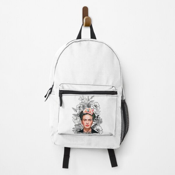 Item preview, Kahlo black and white flowers art designed and sold by StaleyPatricia.