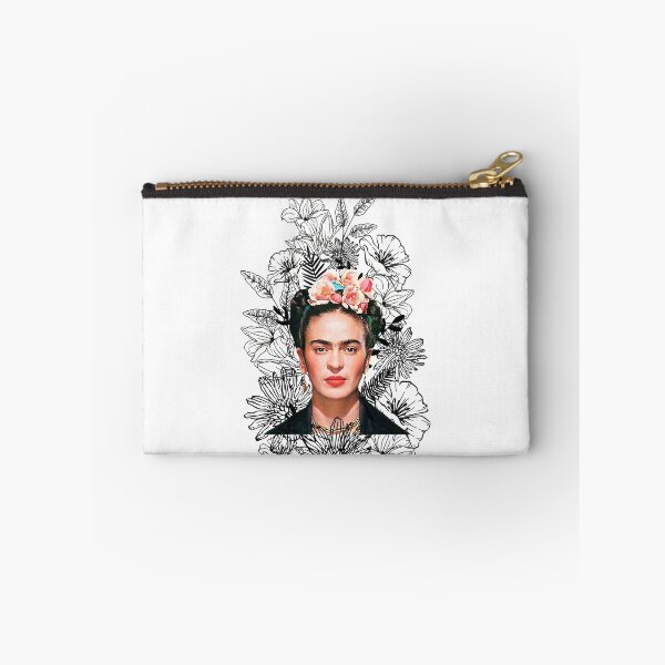 Item preview, Kahlo black and white flowers art designed and sold by StaleyPatricia.