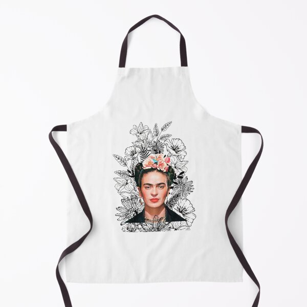 Item preview, Kahlo black and white flowers art designed and sold by StaleyPatricia.