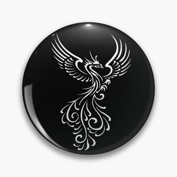 Artikelvorschau, Weiße Farbe Flying Birds Phoenix Bird Tattoo Art entworfen und verkauft von anjanaartz.