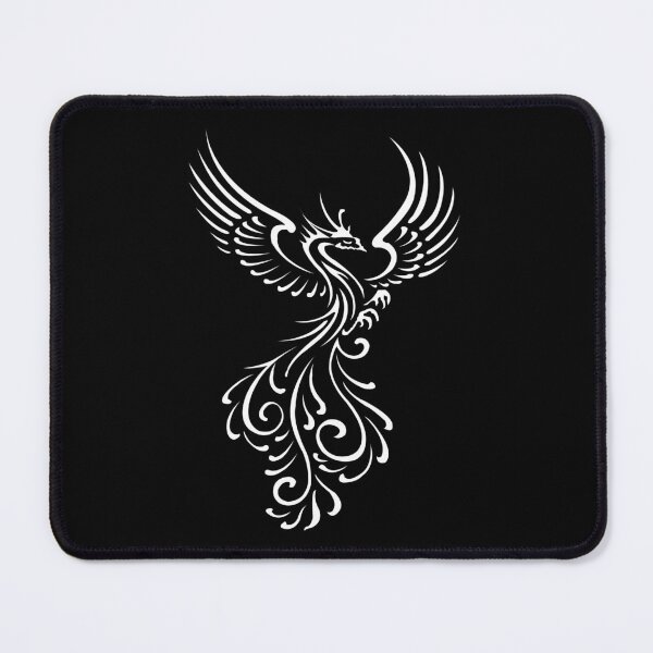 Item preview, White Color Flying Birds Phoenix Bird Tattoo Art designed and sold by anjanaartz.