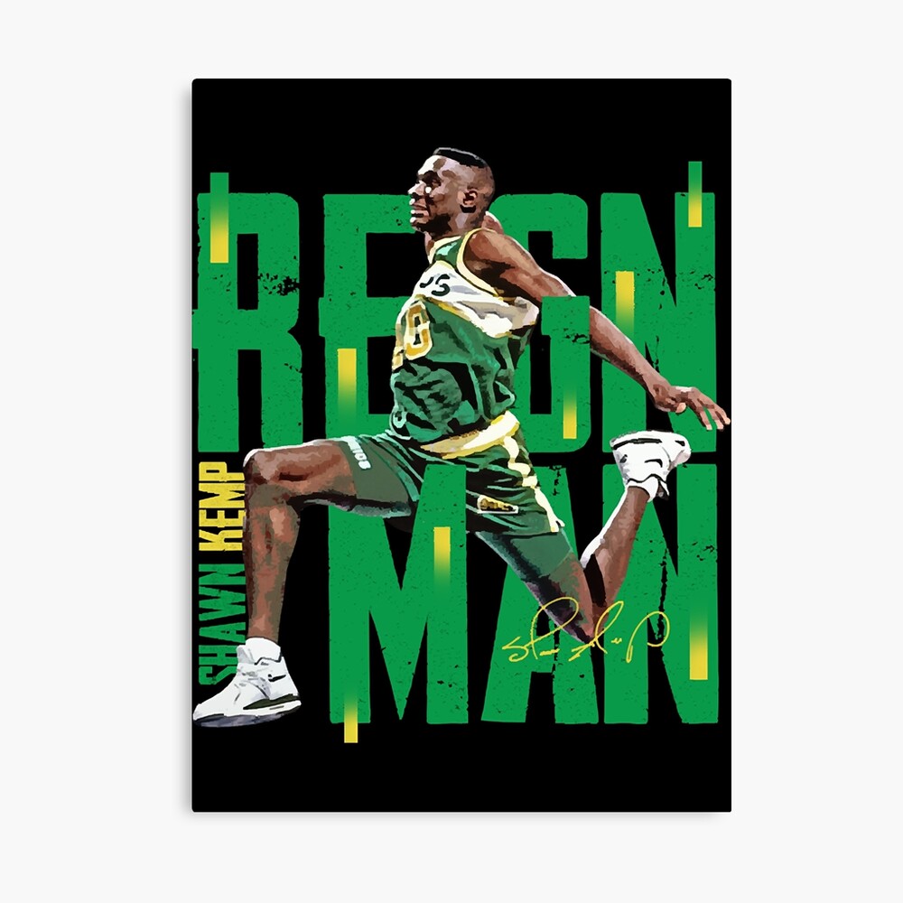 Shawn Kemp Retro Basketball Trading Card Design Poster for Sale by  acquiesce13