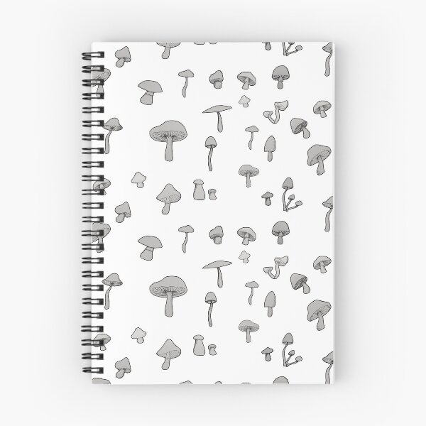 Item preview, simple monochrome mushroom pattern designed and sold by -Lily-Anne-.