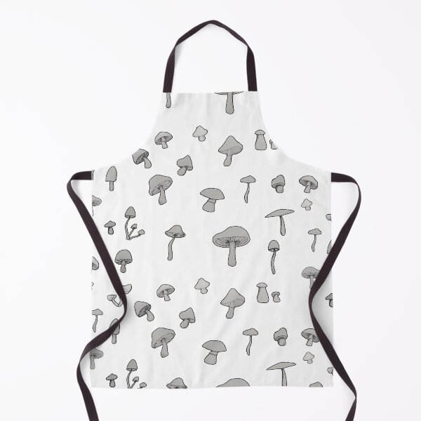 Item preview, simple monochrome mushroom pattern designed and sold by -Lily-Anne-.