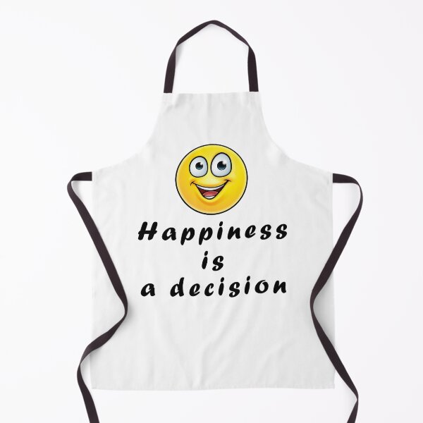 Item preview, Happiness is a decision with a smile face designed and sold by ColorsHand.