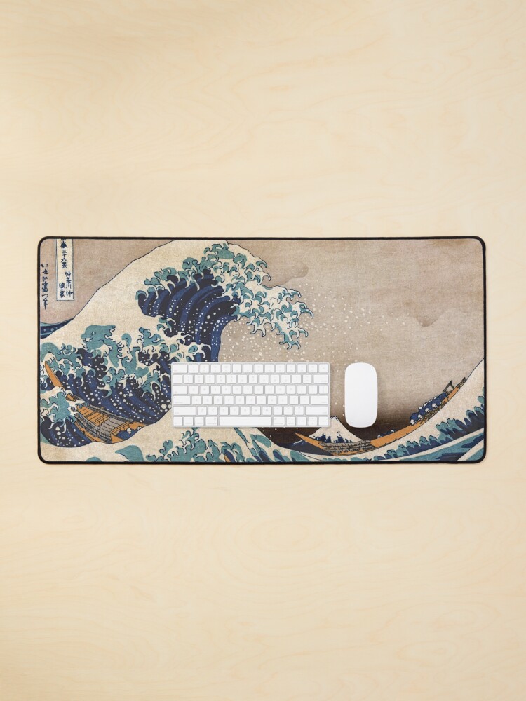 Thumbnail 1 of 5, Mouse Pad, The Great Wave off Kanagawa designed and sold by VintageArchive.