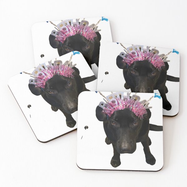 Item preview, Happy birthday black lab black lab designed and sold by LittleBirdInk.