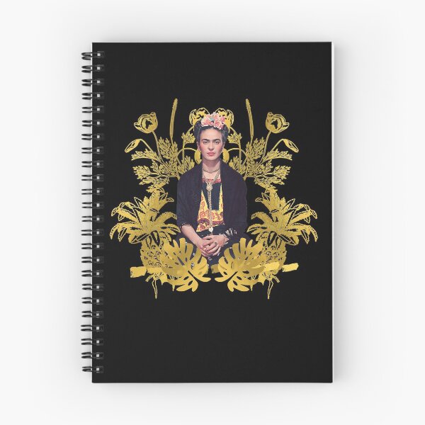 Item preview, Kahlo golden flowers art designed and sold by StaleyPatricia.