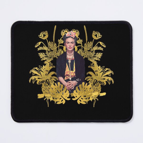 Item preview, Kahlo golden flowers art designed and sold by StaleyPatricia.
