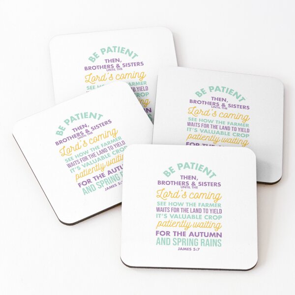 Item preview, James 5:7 Bible Verse designed and sold by garmentoffaith.
