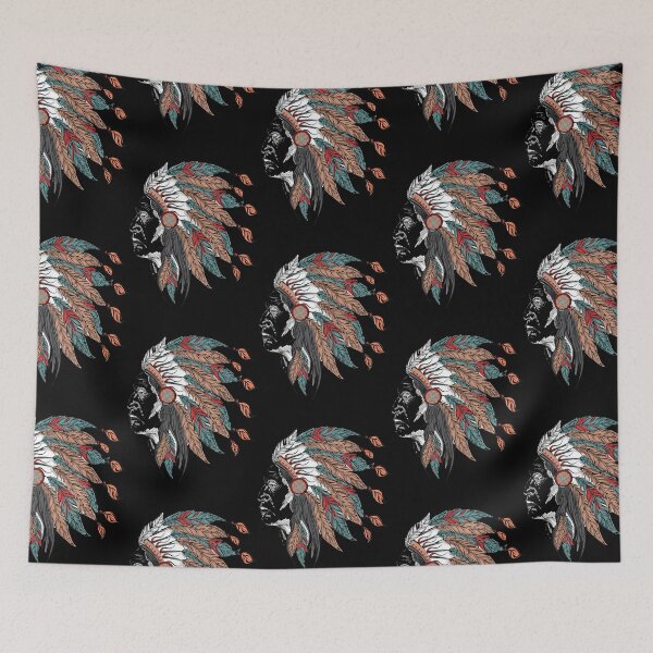 Item preview, Man in the Native American Indian chief  designed and sold by LeoAkanni1992.