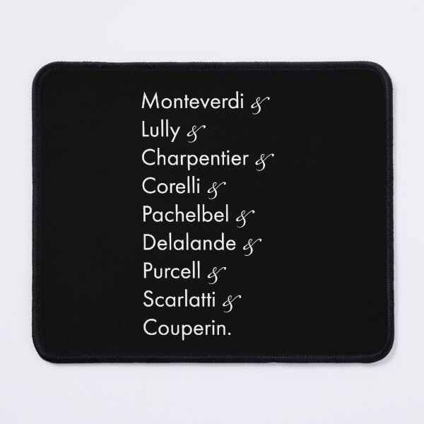 Item preview, Baroque Composers Ampersand - 1 - White Text designed and sold by LennyAD.