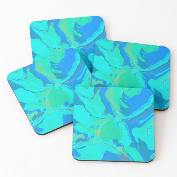 Item preview, Multi Blue Colored Drip Print  designed and sold by MochiDome.