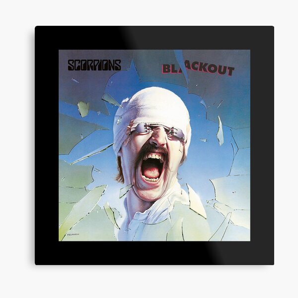BEST SELLING - Scorpions - Blackout Metal Print