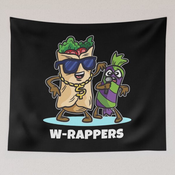 Item preview, Wrappers Rapping Wrap Taco Burrito Gangster Rapper designed and sold by Moonpie90.