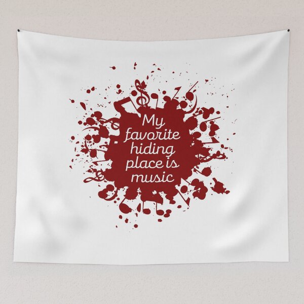 Item preview, My Favorite Hiding Place is Music designed and sold by Ink-and-Thread.