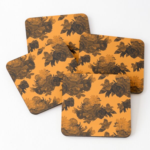 Item preview, Moody Flowers Orange Repeat 5748 designed and sold by Art in My Loft.
